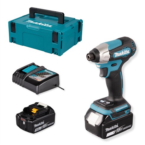 Atornillador de impacto Makita DTD157RTJ - 18V - 140 Nm - Motor sin escobillas - Luz LED