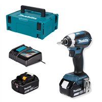 Atornillador de impacto Makita DTD153RTJ - 18V, 170 Nm, motor sin escobillas, 2 baterías 5,0Ah