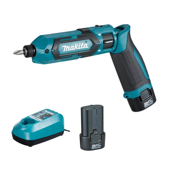 Atornillador de impacto recto Makita TD022DSE - 7,2V, 25 Nm, luz LED, compacto y ligero