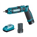 Atornillador de impacto recto Makita TD022DSE - 7,2V, 25 Nm, luz LED, compacto y ligero