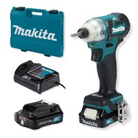 Atornillador de impacto Makita TD111DSAE - 12Vmax, 135 Nm, motor sin escobillas, 2 velocidades