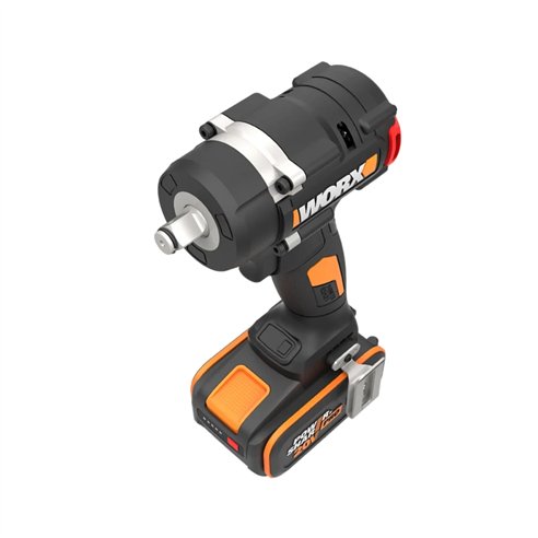 WORX WX273 Llave de impacto a batería 20V, 600 Nm, Brushless, con batería 4,0 Ah