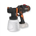 WORX WX020.9 Pulverizador de pintura a batería 20V, 20 kPa, sin batería ni cargador