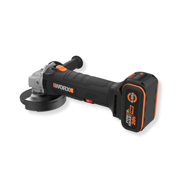 WORX WX808 Amoladora angular a batería 20V 115 mm con batería 4,0 Ah y cargador
