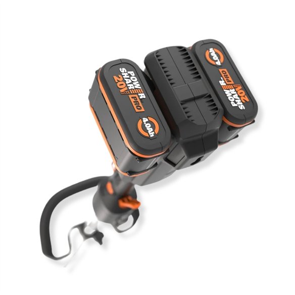 WORX WG185E Desbrozadora a batería Brushless 40V (2x20V) 38 cm con 2 baterías 4,0 Ah y cargador