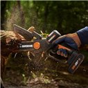 Sierra de poda a batería Brushless 20V 15 cm WORX | WG327E | Con batería 2,0 Ah y cargador