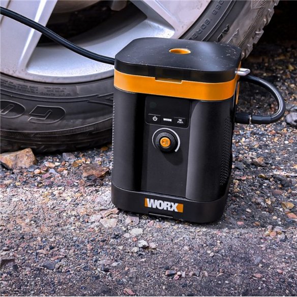 Compresor de aire multifunción a batería 20V 10,3 bar WORX | WX098 | Batería 2 Ah y cargador