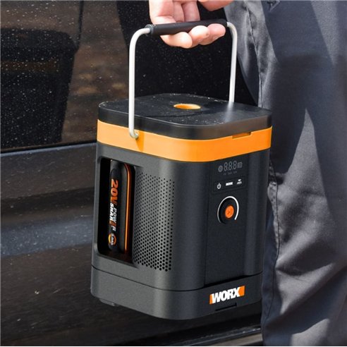 Compresor de aire multifunción a batería 20V 10,3 bar WORX | WX098 | Batería 2 Ah y cargador