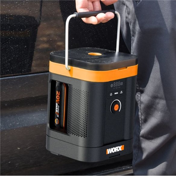 Compresor de aire multifunción a batería 20V 10,3 bar WORX | WX098 | Batería 2 Ah y cargador