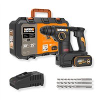 Martillo perforador a batería 20V 2,0 J Brushless WORX | WX387 | Batería 4 Ah y cargador