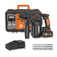 Martillo perforador a batería 20V 2,6 J Brushless WORX | WX388 | Batería 4 Ah y cargador