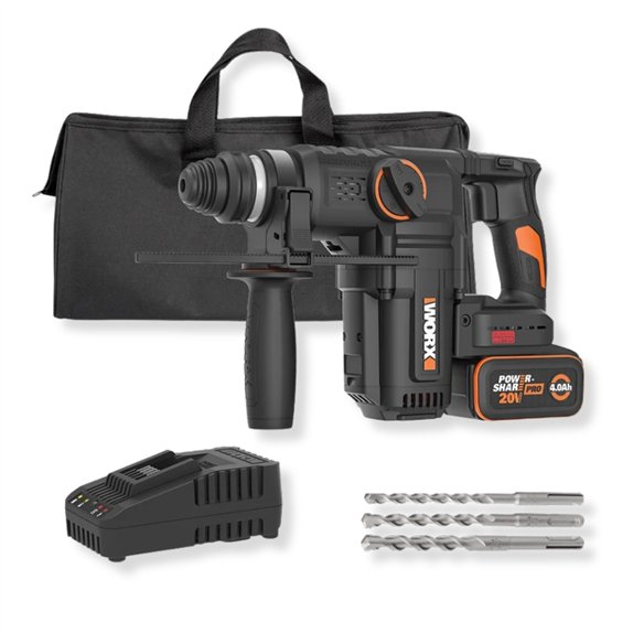 Martillo perforador a batería 20V 28 mm 3,0 J Brushless WORX | WX389 | Batería 4 Ah y cargador

FR