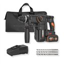 Martillo perforador a batería 20V 28 mm 3,0 J Brushless WORX | WX389 | Batería 4 Ah y cargador
FR