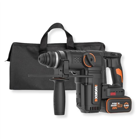 Martillo perforador a batería 20V 28 mm 3,0 J Brushless WORX | WX389 | Batería 4 Ah y cargador

FR