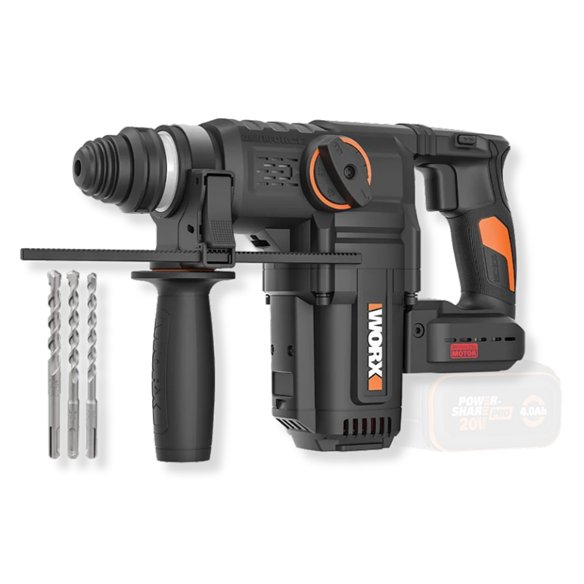 Martillo perforador a batería 20V 28 mm 3,0 J Brushless WORX | WX389.9 | Sin batería ni cargador