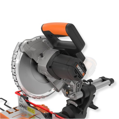 Ingletadora telescópica a batería 20V 220 mm con guía láser WORX | WX845.9 | Sin batería ni cargador