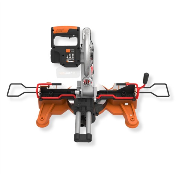 Ingletadora telescópica a batería 20V 220 mm con guía láser WORX | WX845.9 | Sin batería ni cargador