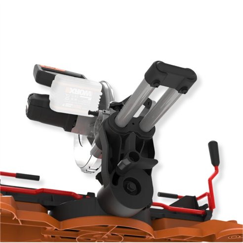 Ingletadora telescópica a batería 20V 220 mm con guía láser WORX | WX845.9 | Sin batería ni cargador