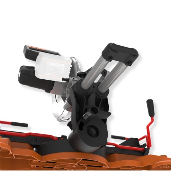 Ingletadora telescópica a batería 20V 220 mm con guía láser WORX | WX845.9 | Sin batería ni cargador