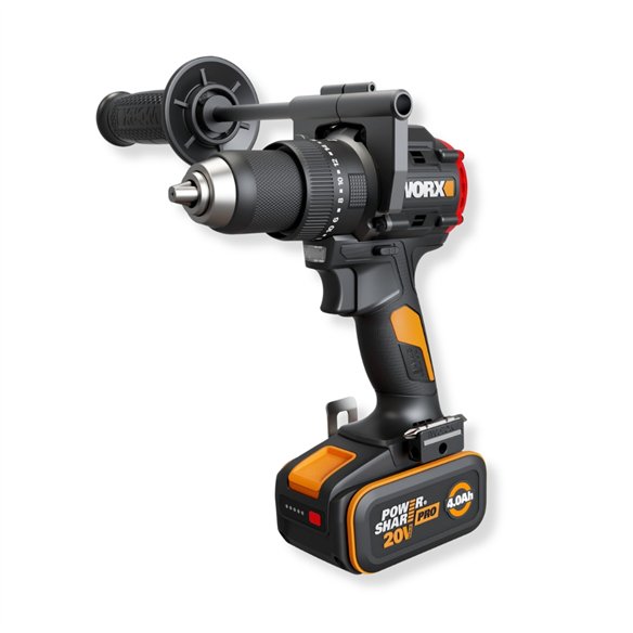 Taladro percutor a batería 20V 85 Nm WORX | WX356 | 2 baterías 4 Ah y cargador