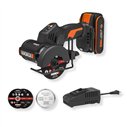 Mini amoladora de corte Brushless 20V 76 mm WORX | WX805 | Batería 2 Ah y cargador