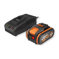 WORX WA3614 Kit Batería 20V 4Ah PowerShare Pro y Cargador Rápido 2A