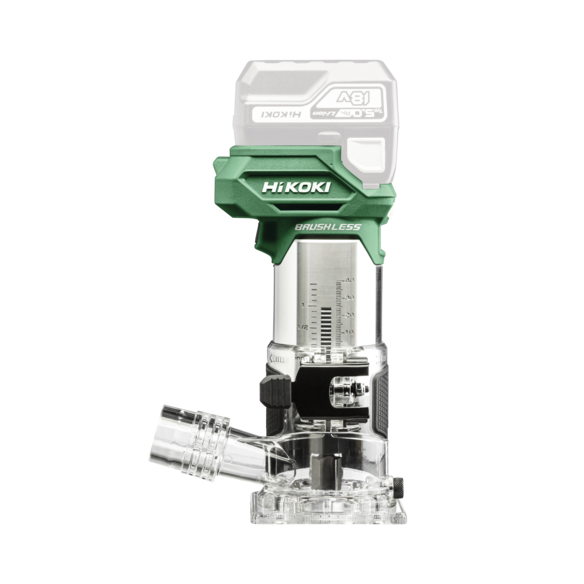 Fresadora a batería Hikoki M1808DAW2Z - 18V - Sin batería ni cargador - Sin escobillas, ligera y compacta