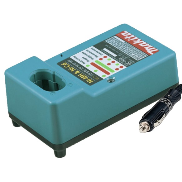 Cargador de baterías Ni-Cd/Ni-MH Makita DC1822 - 7,2V a 18V - Uso en automóvil - Tiempo de carga 45-100 min Cargador de baterías Ni-Cd/Ni-MH Makita DC1822 - 7,2V a 18V - Uso en automóvil - Tiempo de carga 45-100 min