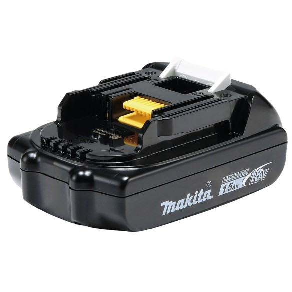 Batería de iones de litio Makita 196235-0 - 18V 1,5Ah - Compacta y ligera con indicador de carga Batería de iones de litio Makita 196235-0 - 18V 1,5Ah - Compacta y ligera con indicador de carga