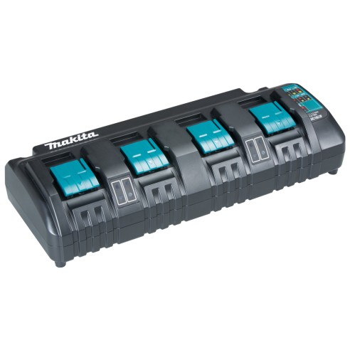 Cargador de baterías LXT® Makita 196426-3 - Carga rápida para 14,4V y 18V - Hasta 4 baterías simultáneamente