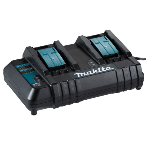 Cargador de baterías doble Makita 199687-4 - Carga 14,4V/18V en 30-130 min - LXT® Li-Ion