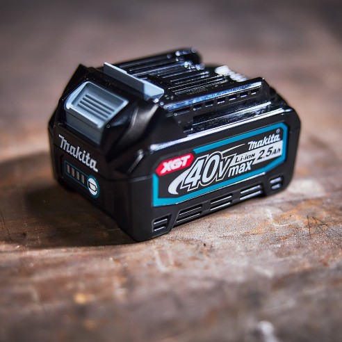 Batterie lithium-ion Makita 191B36-3 40Vmax 2,5 Ah - Indicateur de charge, charge rapide 28 min