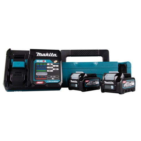 Kit d'alimentation Makita 191J81-6 - 2 batteries 2,5 Ah et chargeur rapide - 40Vmax XGT®