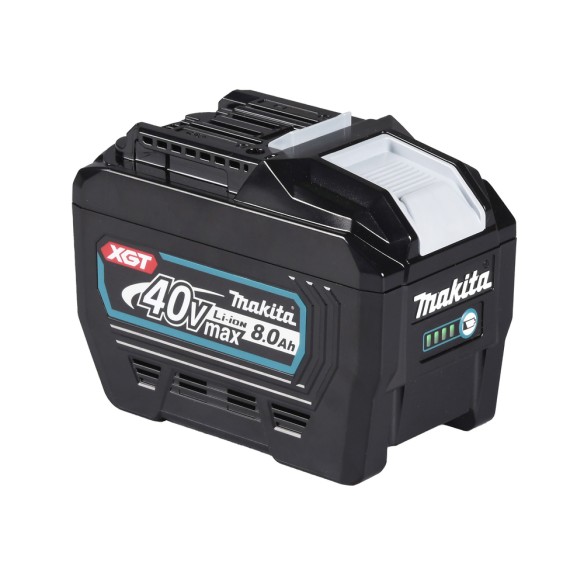 Batterie Li-ion 40Vmax Makita 191X65-8 - 8,0 Ah, charge rapide en 76 min, indicateur de niveau