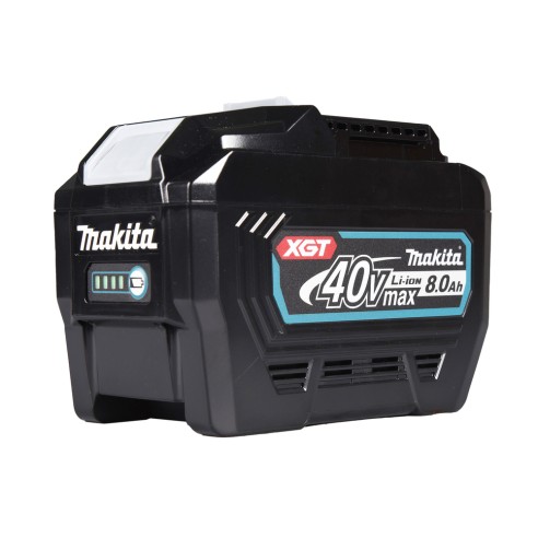 Batterie Li-ion 40Vmax Makita 191X65-8 - 8,0 Ah, charge rapide en 76 min, indicateur de niveau