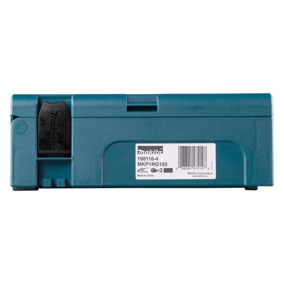 Kit d'alimentation Makita 198116-4 - 2 batteries 6.0 Ah et chargeur rapide 18V LXT® dans un Coffret Makpac