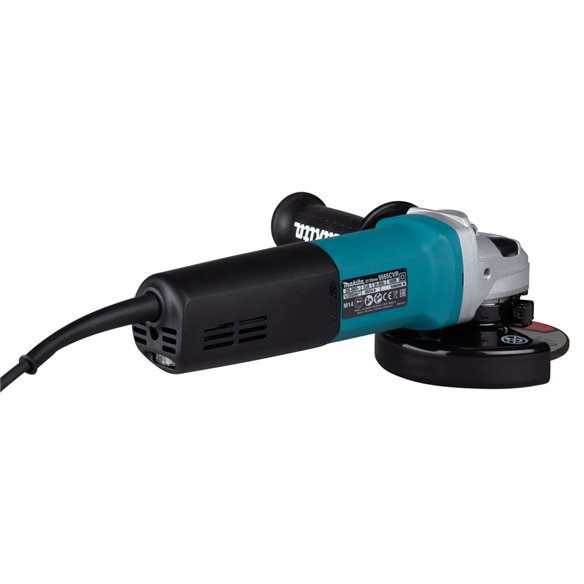 Meuleuse Makita 9565CVR - 125 mm - 1.400 W - Vitesse variable, système anti-redémarrage