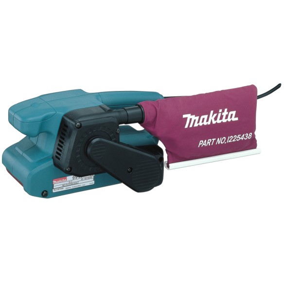 Ponceuse à bande Makita 9910 - 650 W - 76 x 457 mm - Double isolation, collecte de poussière