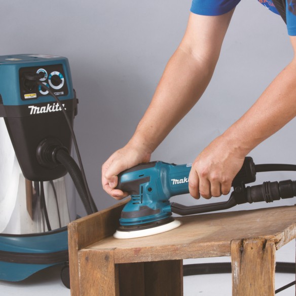 Ponceuse rotorbital Makita BO6050J - 750 W, 150 mm, vitesse variable, Coffret inclus