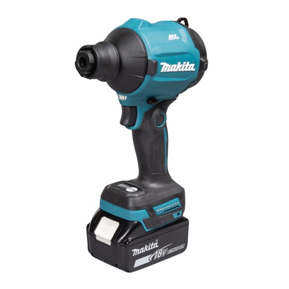 Pistolet souffleur à batterie Makita DAS180RT - 18V 6,0Ah, vitesse variable jusqu'à 200 m/s