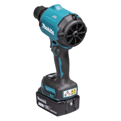 Pistolet souffleur à batterie Makita DAS180RT - 18V 6,0Ah, vitesse variable jusqu'à 200 m/s