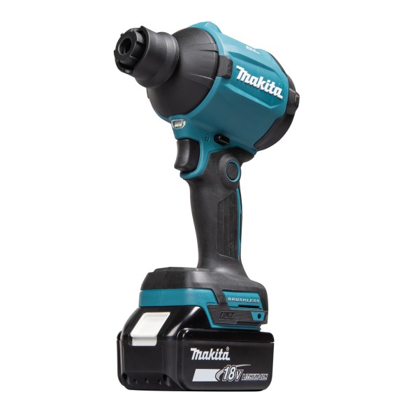 Pistolet souffleur à batterie Makita DAS180RT - 18V 6,0Ah, vitesse variable jusqu'à 200 m/s