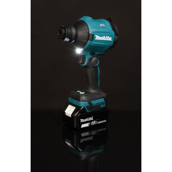 Pistolet souffleur à batterie Makita DAS180RT - 18V 6,0Ah, vitesse variable jusqu'à 200 m/s