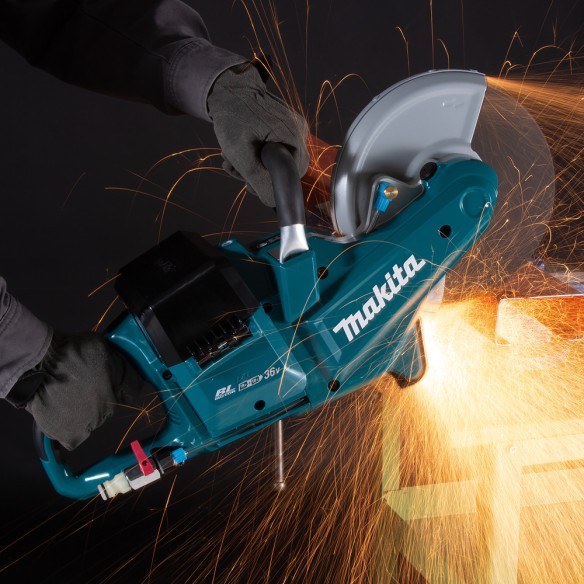 Coupeur Makita DCE090ZX1 - 230 mm - 36V (18V x2) - 6.600 tr/min - Sans batterie ni chargeur ni Coffret