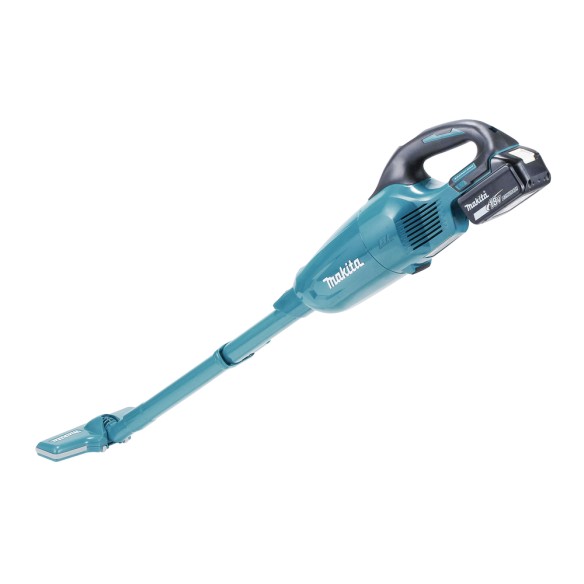 Aspirateur à main Makita DCL281FRF - Avec 1 batterie de 18V et 3Ah - Moteur sans balais, puissance d'aspiration 82 mbar