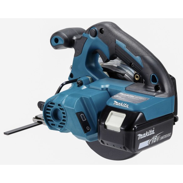 Coupeur de métal Makita DCS553RTJ - 18V, moteur sans balais, 150 mm, coupe rapide et sans étincelles