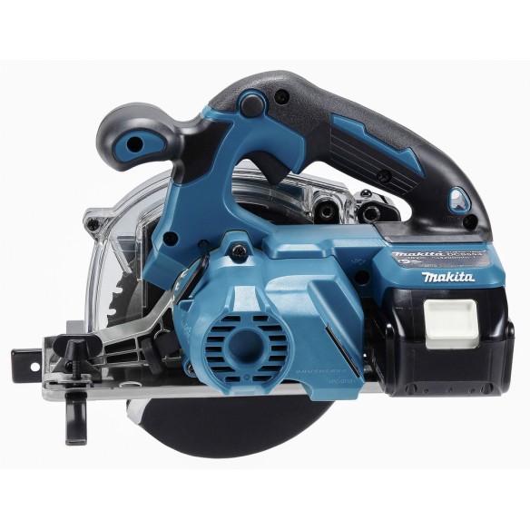 Coupeur de métal Makita DCS553RTJ - 18V, moteur sans balais, 150 mm, coupe rapide et sans étincelles
