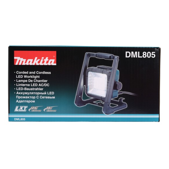 Lampe de travail Makita DEADML805 - 20 LEDs - 750 Lumens - Batterie 14,4V/18V LXT®