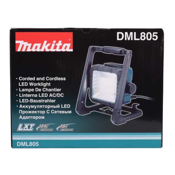 Lampe de travail Makita DEADML805 - 20 LEDs - 750 Lumens - Batterie 14,4V/18V LXT®
