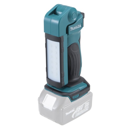 Lampe LED Makita DEBDML801 - 14,4V/18V, tête pliable, 4000 lx de luminosité